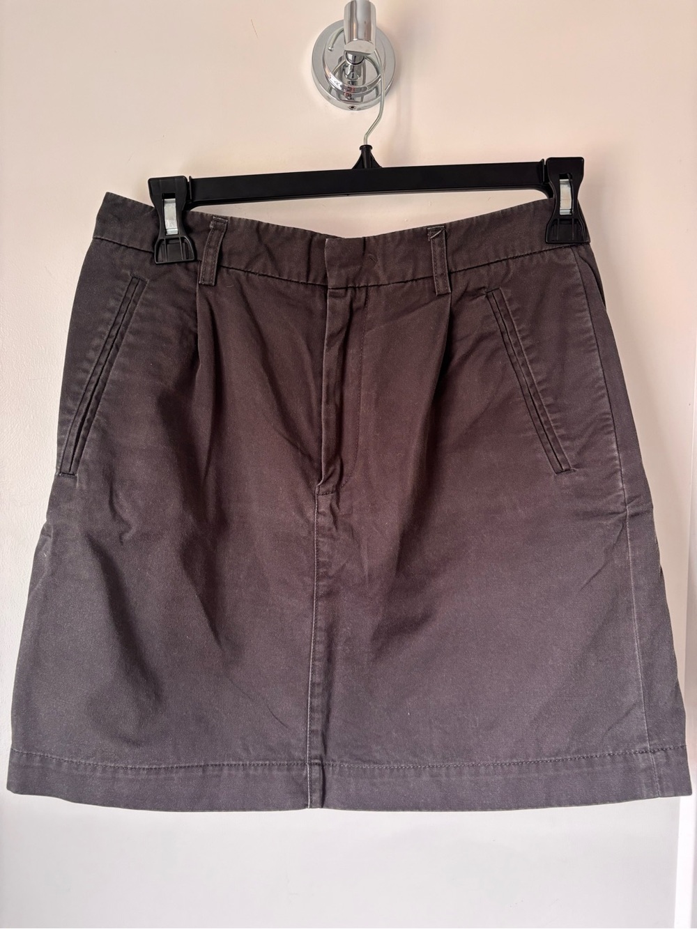 Filippa K Black Mini Skirt with Sleek Finish